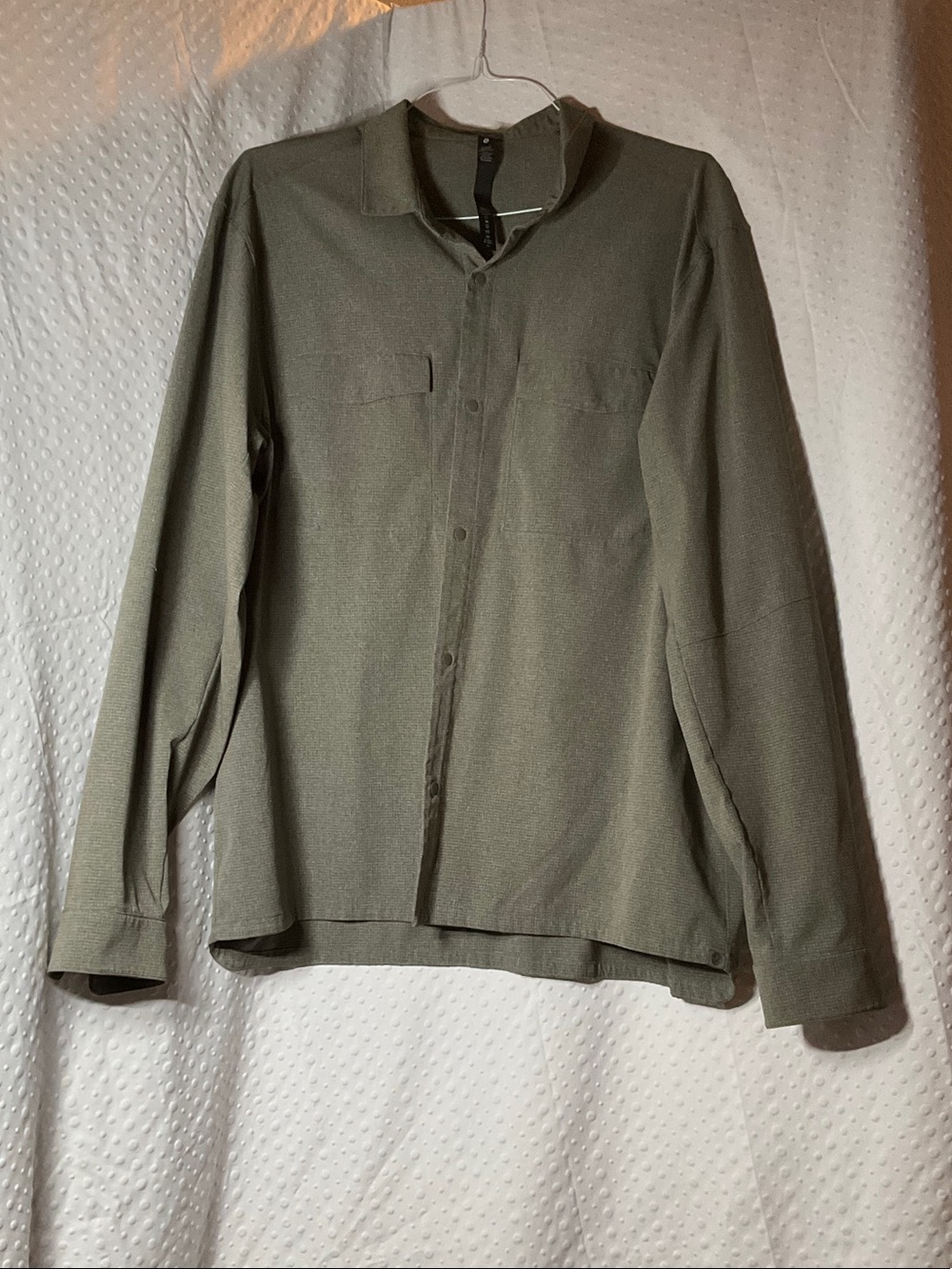 lululemon athletica Olive Green Casual Button-Down Shirt